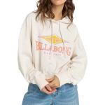 Billabong - Kurzes Sweatshirt - All Time Pullover Hoodie Salt Crystal für Damen - Größe M - Weiß