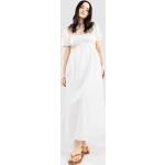 Weiße Streetwear Billabong Maxi Maxikleider aus Baumwolle für Damen Größe XS 