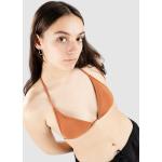 Braune Streetwear Billabong Sol Searcher Bikini-Tops für Damen Größe XS 