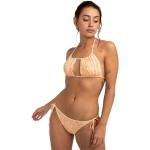 Reduzierte Peachfarbene Billabong Oasis Bikinihosen zum Binden ohne Verschluss für Damen Größe M 