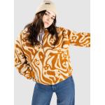 Braune Streetwear Billabong Zip Hoodies & Sweatjacken aus Fleece für Damen Größe XS 