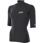 Schwarze Kurzärmelige Billabong Mini Stehkragen Minikleider & kurze Kleider für Damen Größe XS 