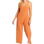 Orange Damenjumpsuits & Damenoveralls aus Baumwolle Größe M 