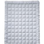 Weiße Karo Sommerdecken & Sommerbettdecken aus Baumwolle maschinenwaschbar 155x220 für den für den Sommer 