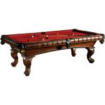 Billiard-Royal Billardtisch Pooltisch Modell Aramis 8 ft. mit hochwertigem K-55 Bandengummi und Tuch ES 45 Red - 4251059717432