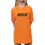 Orange Kurzärmelige Billie Eilish Printed Shirts für Kinder & Druck-Shirts für Kinder Größe 128 