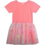 Pinke Bestickte Kindershirtkleider aus Tüll Größe 140 