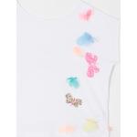 Billieblush T-Shirt mit Rückenausschnitt und Details aus Pailletten und Tüll 104 Weiß
