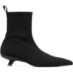 Reduzierte Schwarze Spitze Pfennigabsatz High Heel Stiefeletten & High Heel Boots für Damen Größe 39 