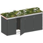 TraumGarten Binto 4er-Mülltonnenboxen bepflanzbar 