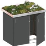 TraumGarten Binto Mülltonnenboxen aus Schiefer bepflanzbar 