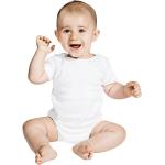 Weiße Kurzärmelige Promodoro Bio Kinderkurzarmbodys für Babys Größe 56 