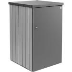 Silberne Mülltonnenboxen 501l - 750l verzinkt aus Stahl 