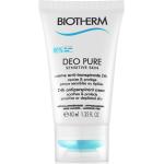 Reduzierte Hypoallergene Biotherm Deo Pure Creme Antitranspirante 40 ml für  empfindliche Haut für Damen 