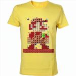 Gelbe Bioworld Super Mario Mario Bio T-Shirts aus Baumwolle für Herren Größe S 