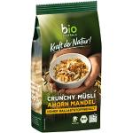 biozentrale Müsli Crunchy Ahorn-Mandel | 375 g knuspriges Bio Müsli | Ideal zum Frühstück und für den Müslibecher to go | vegan & ohne Palmöl