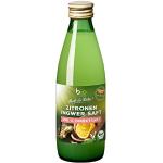 bioZentrale Zitronensaft mit Ingwer Naturtrüb | 6x 250 ml Glasflasche Direktsaft | Vitamin C Quelle ohne Zucker | Bio Zitronen mit mittlerer schärfe | für Cocktails, Getränke, Backen, Kochen