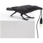Schwarze Seletti Vogellampen aus Kunstharz 