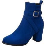 Royalblaue High Heel Stiefeletten & High Heel Boots mit Reißverschluss für Damen Größe 40 für den für den Winter 