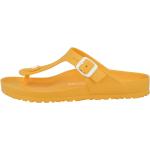 Gelbe Birkenstock Gizeh Eva Nachhaltige Schuhe in Normalweite aus Glattleder leicht Größe 44 