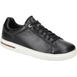 Schwarze Birkenstock Bend Nachhaltige Low Sneaker mit Schnürsenkel in Normalweite aus Glattleder mit herausnehmbarem Fußbett für Herren Größe 46 