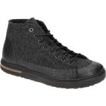 Schwarze Birkenstock Bend Nachhaltige High Top Sneaker & Sneaker Boots mit Schnürsenkel in Normalweite aus Leder mit herausnehmbarem Fußbett für Herren Größe 46 