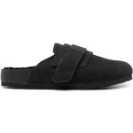 Schwarze Elegante Birkenstock Runde Nachhaltige Slip-on Sneaker ohne Verschluss aus Veloursleder Gefüttert für Herren Größe 45 für den für den Winter 