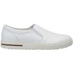 Weiße Birkenstock Nachhaltige Slip-on Sneaker ohne Verschluss in Schmalweite aus Leder Gefüttert für Herren Größe 46 für den für den Winter 
