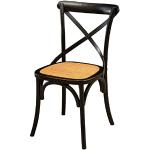 Reduzierte Schwarze Biscottini Holzstühle aus Massivholz Breite 0-50cm, Höhe 0-50cm, Tiefe 0-50cm 