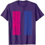 Lila LGBT Bi Pride T-Shirts für Herren Größe S 