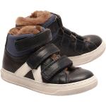 Marineblaue Bisgaard High Top Sneaker & Sneaker Boots aus Lammfell Gefüttert für Kinder Größe 28 für den für den Winter 