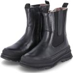 Schwarze Bisgaard Runde Ankle Boots & Klassische Stiefeletten aus Leder für Damen Größe 31 für den für den Winter 