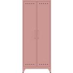 Rosa Moderne Kleiderschränke & Schlafzimmerschränke aus Metall Breite 50-100cm, Höhe 150-200cm, Tiefe 50-100cm 