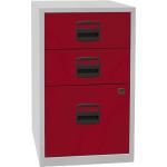 Rote Büroschränke & Home Office Schränke pulverbeschichtet aus Stahl mit Schublade Breite 0-50cm, Höhe 50-100cm, Tiefe 0-50cm 