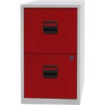 Rote Büroschränke & Home Office Schränke pulverbeschichtet aus Stahl mit Schublade Breite 0-50cm, Höhe 50-100cm, Tiefe 0-50cm 
