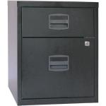 Schwarze Büroschränke & Home Office Schränke aus Stahl mit Schublade Breite 50-100cm, Höhe 50-100cm, Tiefe 0-50cm 