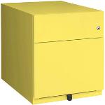 Gelbe Moderne Bisley Note Rollcontainer aus Stahl Breite 0-50cm, Höhe 0-50cm, Tiefe 0-50cm 
