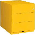 Gelbe Moderne Bisley Note Rollcontainer aus Stahl mit Schublade Breite 0-50cm, Höhe 0-50cm, Tiefe 0-50cm 