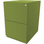 Grüne Bisley Note Rollcontainer Pulverbeschichtete aus Stahl abschließbar Breite 50-100cm, Höhe 0-50cm, Tiefe 0-50cm 