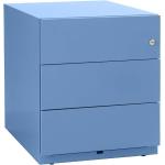 Blaue Bisley Note Rollcontainer mit Schublade Breite 0-50cm, Höhe 0-50cm, Tiefe 50-100cm 