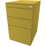 Gelbe Bisley Note Standcontainer pulverbeschichtet abschließbar Breite 50-100cm, Höhe 50-100cm, Tiefe 50-100cm 