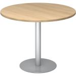 Silberne Runde Runde Tische 100 cm aus Kunststoff Breite 100-150cm, Höhe 100-150cm, Tiefe 50-100cm 