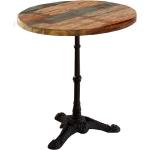 Bunte Shabby Chic Möbel Exclusive Runde Küchentische rund 60 cm lackiert aus Massivholz Breite 50-100cm, Höhe 50-100cm, Tiefe 50-100cm 