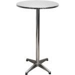 Silberne Moderne Runde Runde Tische 110 cm klappbar Breite 50-100cm, Höhe 50-100cm, Tiefe 50-100cm 