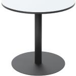 Schwarze Runde Runde Tische 80 cm furniert aus Metall Breite 50-100cm, Höhe 50-100cm, Tiefe 50-100cm 