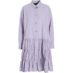 Lavendelfarbene Elegante Bitte Kai Rand Shirtkleider mit Lavendel-Motiv aus Baumwolle für Damen Größe L 
