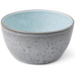 Hellblaue Bitz Runde Dessertschalen glänzend aus Keramik 