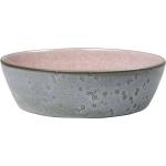 Pinke Skandinavische Suppenteller 18 cm aus Keramik 