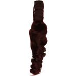 BiYa Hair Elements Thermatt Haarverlängerung mit Haarklemme, lockige Highlights, Dark Wine Red Nr. 4T30, 51 cm, 60 g