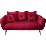 Reduzierte Rote ALEA Zweisitzer-Sofas aus Textil Breite 150-200cm, Höhe 50-100cm, Tiefe 100-150cm 2 Personen 